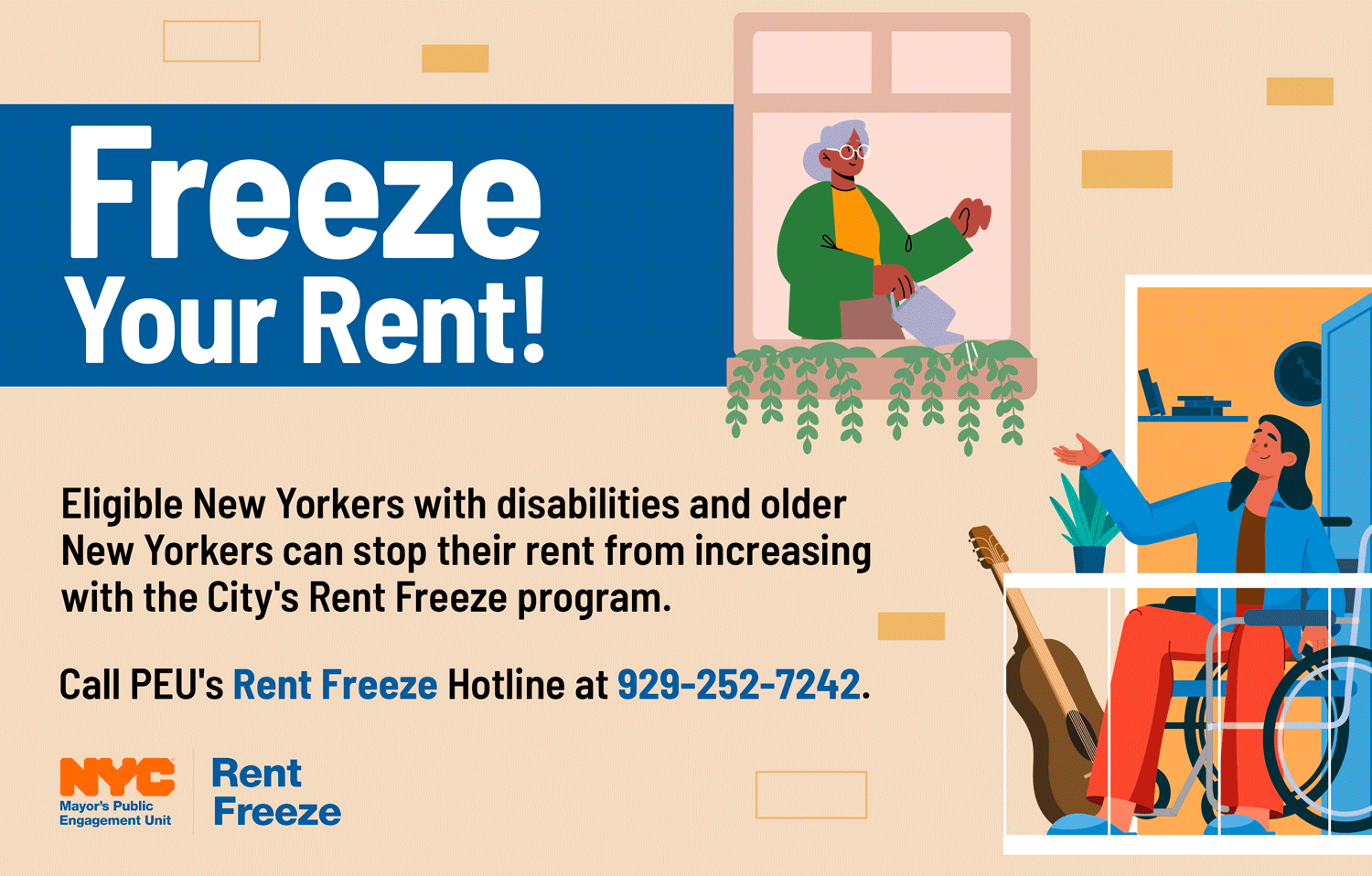 Freeze Your Rent: learn more about Rent Freeze and get help from P E U
                                           